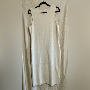 Sleeveless Cream Dress